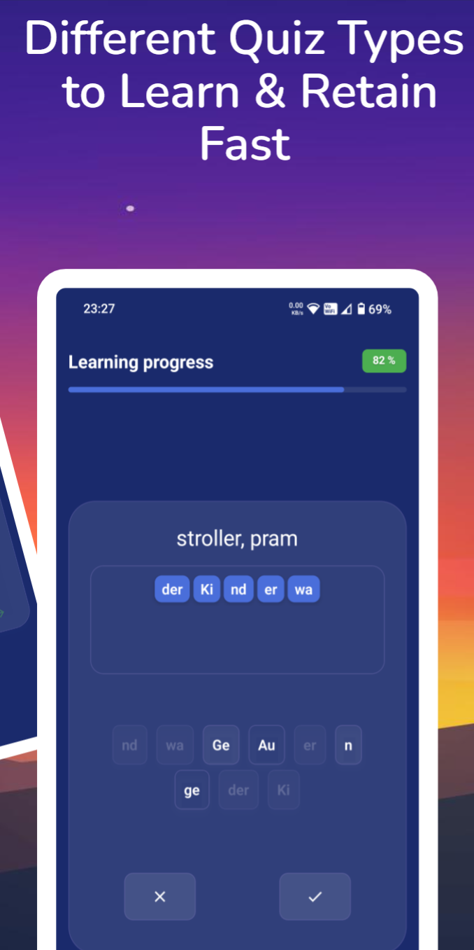 App Screenshot 5 - Different Quiz Types